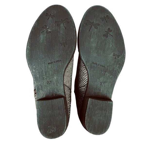 Eric Michael Silver & Black Leather Animal Print Made in Spain Booties  Size 7.5 - Picture 5 of 8